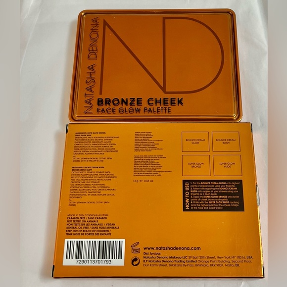 NIB Natasha Denona Bronze Cheek Face Glow Palette - Picture 2 of 2